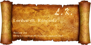 Lenhardt Kincső névjegykártya